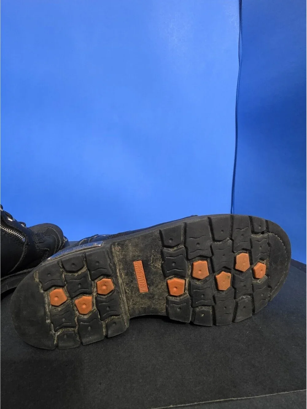 HARLEY-DAVIDSON FOOTWEAR Mens Motorcycle Boots 9.5 Stealth Leather